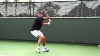 SWawrinka Backhand in Slow Motion [upl. by Hcib]