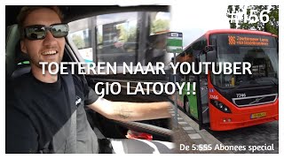 TOETEREN NAAR YOUTUBER GIO LATOOY HOE MOET JE BOCHTEN MAKEN OP EEN BUS BUSCHAUFFEUR VLOG 156 [upl. by Mureil]