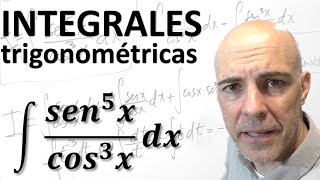 CÓMO RESOLVER INTEGRALES TRIGONOMÉTRICAS Integral sen5xcos3x [upl. by Abram]