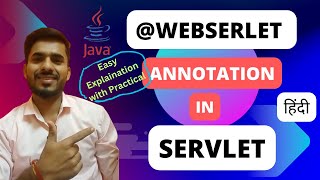 WebServlet Annotation In Servlet  Hindi [upl. by Aidin]