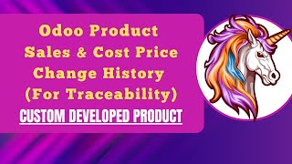 Odoo  Product Sales amp Cost Price Change History  Custom Product odoo [upl. by Euqinu]