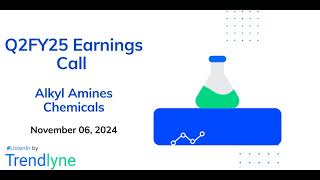 Alkyl Amines Chemicals Earnings Call for Q2FY25 [upl. by Dagney]