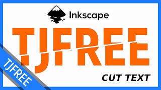 Inkscape 10  How to Split  Cut Text [upl. by Alded]