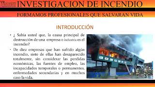 CAPACITACION EN INVESTIGACION DE INCEDIOS [upl. by Ambrogino750]