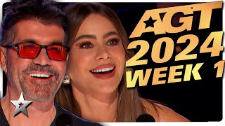 Americas Got Talent 2024 ALL AUDITIONS  Week 1 [upl. by Osnofedli610]