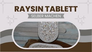 DIY Tablett mit besonderem Highlight selber gießen  Tutorial  Perlmutt  Terrazzo [upl. by Aivilys]