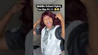 Middle SCHOOL FIGHTS be like Pt11 shorts relatable comedy viral skits funny roydubois [upl. by Naashar156]