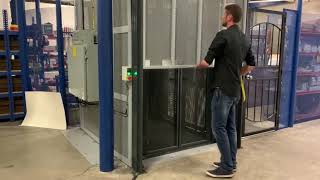 Mezzanine Vertical Lift Dumbwaiter Material Handling [upl. by Idoj]