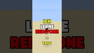 Ich LERNE REDSTONE 001  Redstone BASICS shorts gaming minecraft redstone deutsch mc [upl. by Enelav]