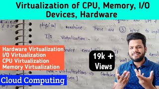 Virtualization of CPU Memory Hardware and IO Devices  Cloud Computing  Lec20 [upl. by Sinclair264]