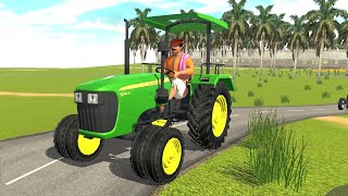 John Deere Tractor 4 by 4 new update Tractor farming driving 3D simulator game tractor wala game [upl. by Glennis]