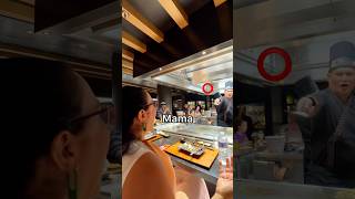 This restaurant lets the chef throw food in your mouth 😂 [upl. by Sined]