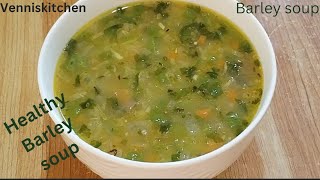 Healthy Barley SoupBarley SoupVegetable Barley SoupWeight loss recipe [upl. by Huff]