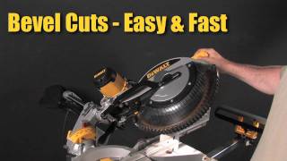 Ease of Use  DWS780 12quot Double Bevel Sliding Compound Miter Saw [upl. by Ihcekn]