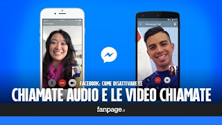 Disattivare le chiamate audio e le videochiamate Facebook [upl. by Darryn]