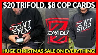 HUGE HOODIE TRIFOLD AND COP CARD SALES  EVERYTHING REDUCED BIGTIME [upl. by Tnilf]