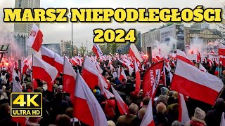 Poznaj PRAWDZIWĄ Polskę Marsz Niepodległości 2024 w 4K cz1 [upl. by Yecnuahc]