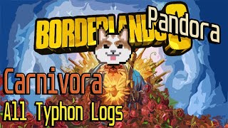 All Typhon DeLeon Logs in The Carnivora Borderlands 3 [upl. by Leirua659]