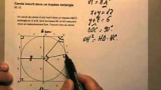 Aire dun triangle équilatéral inscrit dans un cercle [upl. by Nairrad367]