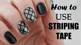 How To Use STRIPING TAPE In Nail Art  Nailed It NZ [upl. by Naehgem]