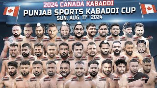 LIVE  Punjab Sports Kabaddi Cup 2024 Canada Kabaddi [upl. by Natrav180]