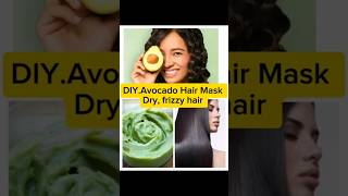 DIY Avocado Hair maskfor dry frizzy hairdryhairs shortsyoutube shortsfeed shorts shortviral [upl. by Aelanej]