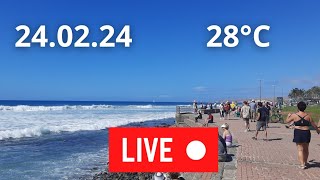 🔴🌡️LIVE Gran Canaria Maspalomas February 24 2024 Weather Wetter [upl. by Eylrahc]