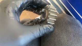 2002 Polaris Edge XC SP 800 wreverse chain case gear replacement [upl. by Meerak]