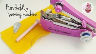 Handheld sewing machine demo ☆ [upl. by Schwejda]