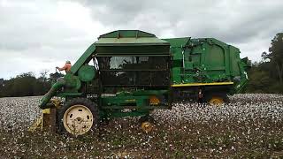 John Deere One Row Cotton Picker Races John Deere CP690 [upl. by Aelrac10]