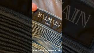 Balmain Paris Jeans Size 30 Made in Italy wwwThePersonalShopperUKcom [upl. by Samuelson]