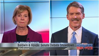 Baldwin amp Hovde Senate Debate Showdown [upl. by Llertnov]