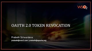 OAuth 20 Token Revocation [upl. by Ardnot]