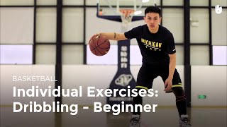 Individual Exercises Dribbling Beginner  Basketball [upl. by Terris110]