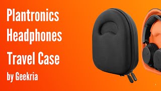 Plantronics BackBeat OverEar Headphones Travel Case Hard Shell Headset Carrying Case  Geekria [upl. by Ducan]