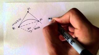 Advanced Geomatics Horizontal Curves Example 1 [upl. by Cr]