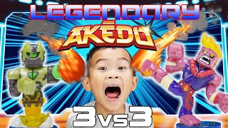 Can Daddy Beat My Legendary Akedo Ultimate Arcade Warriors Part 3 [upl. by Malvie225]