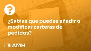 💡 Sabías Que Farmatic  Añadir o Modificar Carteras de Pedidos [upl. by Aiuqcaj]