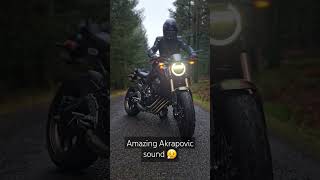 Honda CB650R Akrapovic sound [upl. by Eillim]