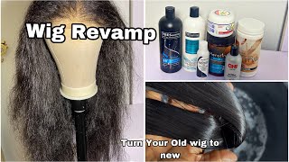 Wig Revamp For Beginners  Revamp And Treat Your Wig At Home  Silicon Mix And Adore Dye [upl. by Themis99]