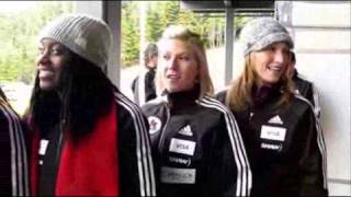 2010 Olympics Womens Bobsleigh Canadian Team at the Whistler Sliding Centre [upl. by Llerud]