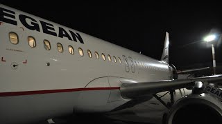 Aegean Airlines Economy Class  Airbus A320  Flight A3213 RhodesAthens [upl. by Nanyt]