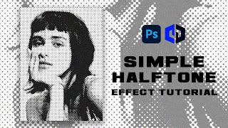 How To Create A Simple Halftone Effect In Photoshop l Tutorial 2024 l [upl. by Nuahc]