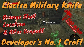 Dead Island Developers No 1 Craft  Electro Military Knife Orange Skull Location amp Altar [upl. by Amy885]