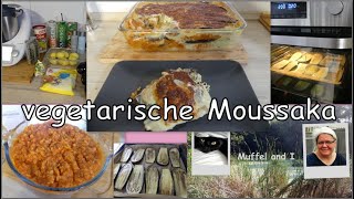 vegetarische Moussaka mit roten Linsen und Aubergine [upl. by Korry]