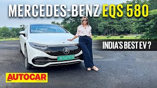 2022 MercedesBenz EQS 580 review  Indias best EV  First Drive  Autocar India [upl. by Hoye384]