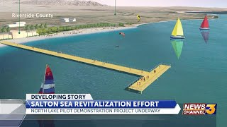 Salton Sea revitalization project demonstration underway [upl. by Hardunn991]