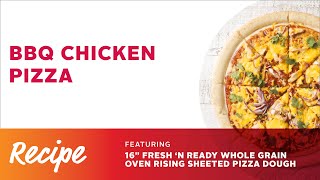 Rich Products Fresh N Ready BBQ Chicken Pizza Recipe Video [upl. by Ellehcal]