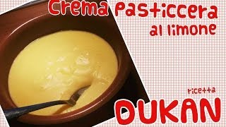 Crema pasticcera al limone  Ricetta Dieta Dukan [upl. by Ennairam]