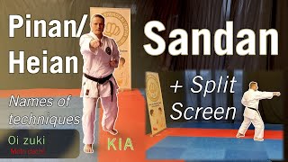 Pinan Heian Sandan Shito ryu Shukokai with names of the techniques [upl. by Miksen160]